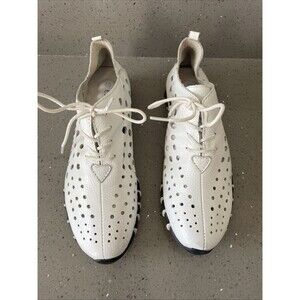 Lit Foot Women's LF9010 Leather Shoe white lace up tennis size EU 38 US  7 7.5